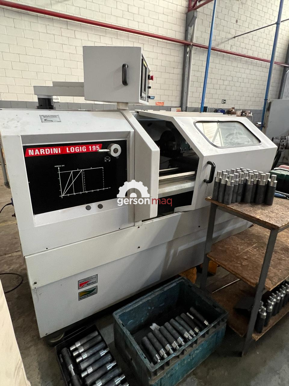 TORNO CNC NARDINI LOGIC 195 RETROFITADO COMANDO MCS